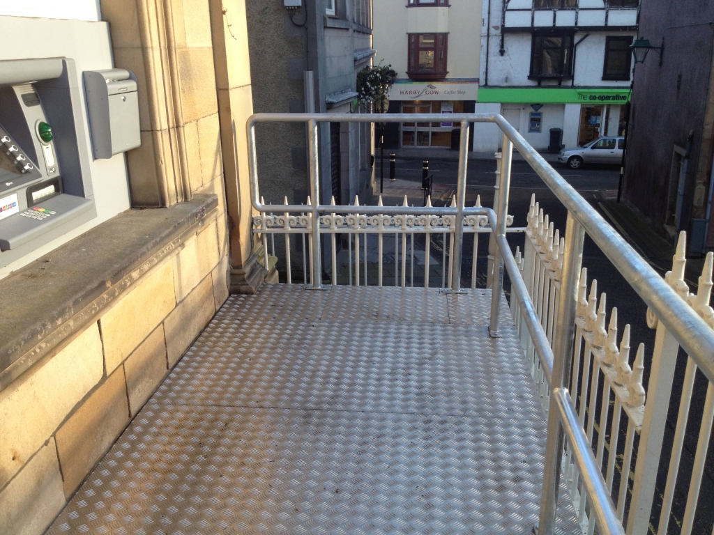 Steel Floored Walk Way with Hand Rail - Tain - G Fitzsimmons and Son